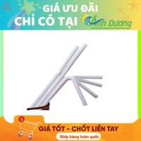 Ống Hút Nhựa Tiện Lợi, Ống Hút Trắng Bẻ Cong Dùng 1 Lần (Combo 3 Bịch)