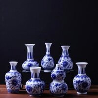 Ống Hút Sẵn Sàng Xanh Trắng Sứ Trung Quốc Xanh Trắng Bình Hoa Mini Bình Thủy Canh Bình Để Bàn Đồ Trang Trí Nhỏ Thủ Công 2.26 /