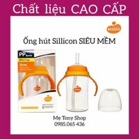 [Ống Hút Sillicon Mêm] Bình Tập Uống Nước Cho Bé -Chính Hãng Wesser 260ml (Trên 6 tháng)