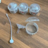 Ống hút tập uống chống sặc đổ cho bé thay thế bình sữa cổ rộng pigeon Lansinoh Moyuum có hộp bảo quản