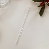 Ống hút thủy tinh Organic thân thiện môi trường, ống hút trà sữa, tái sử dụng nhiều lần - Ống thẳng nhỏ