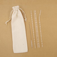 Ống Hút Thủy Tinh Trà Sữa Trân Châu  Túi Vải  Ống hút sinh tố