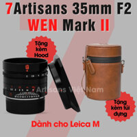Ống kính 7Artisans 35mm F2.0 Mark II dành cho Leica M Full-Frame - Tặng kèm Hood kim loại và Túi da đựng lens