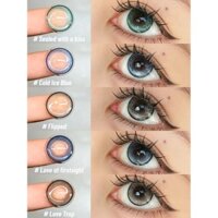 🆕Ống kính áp tròng tự nhiên Visual Click Ống kính áp tròng được phân loại 1 cặp Ống kính áp tròng màu mềm cho lớp 6 tháng {0,00 đến -8,00} Ống kính cận thị