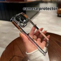 Ống kính bảo vệ camera sang trọng cho iphone 14 pro max ốp lưng 11 pro max 12 13 pro max ốp lưng màu tím iphone 14 pro plus kim loại t