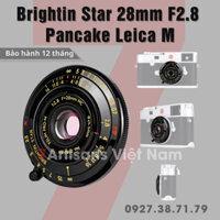 Ống kính Brightin Star 28mm F2.8 Pancake for Leica M - Siêu mỏng - Chính hãng bảo hành 12 tháng 1 đổi 1