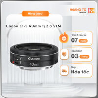Ống Kính Canon EF 40mm f/2.8 STM cũ đẹp (Đen/Trắng)