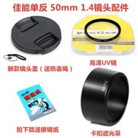 Ống kính Canon EF 50mm 1.4 USM 50 1.4, phụ kiện lấy nét cố định, nắp ống kính + bộ lọc UV + nắp ống kính