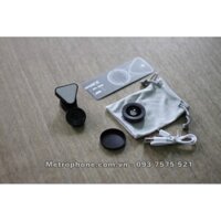 ống kính chụp góc rộng và chụp macro có đèn cho điện thoại LQ 035