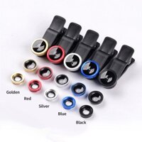 Ống kính điện thoại đa năng góc rộng + macro + mắt cá 3 trong 1, công cụ selfie cho điện thoại iPad, kẹp đa năng