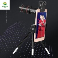 Ống kính điện thoại di động quang AEROT HD, Ống kính điện thoại di động Zoom một mắt ba chân đa năng, Ống kính tele kính viễn vọng một mắt Ống kính điện thoại di động 18x25