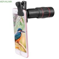 Ống kính điện thoại di động quang học NOVALINK HD, Ống kính điện thoại di động Zoom một mắt đa năng, Kính thiên văn ống đơn Ống kính tele 18x25 Ống kính điện thoại di động một mắt Cắm trại