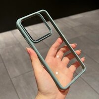 Ống kính kim loại Sạc từ tính Vỏ cứng Acrylic trong suốt Ốp lưng Xiaomi 14 Pro Case Mi14 Vỏ điện thoại