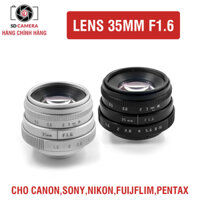 Ống kính (Lens) máy ảnh Fujian 35mm f/1.6 cho Fujifilm Sony Canon Nikon Olympus... (Có clip test ảnh)