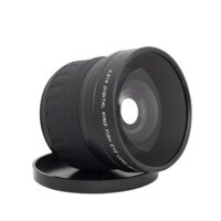 Ống kính mắt cá phụ trợ góc rộng kỹ thuật số 58mm 0,21X cho Canon / Nikon / Sony / Minolta / Pansonic / Olympus / Pentax 18-55