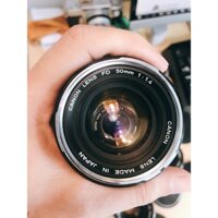 Ống kính MF CANON LENS FD 50mm F1.4  chrome nose