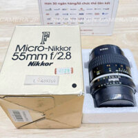 ỐNG KÍNH NIKON 55 F2.8 AIS Micro, đẹp sưu tầm 97-99% Fullbox.