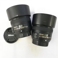 Ống kính Nikon AF-S 50mm f/1.8G kèm hood