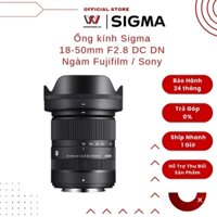 Ống kính Sigma 18-50mm F2.8 DC DN cho Fujifilm X - Hàng Chính Hãng Full VAT