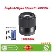 Ống kính Sigma 30mm F1.4 DC DN for Sony E Mount (Đen)