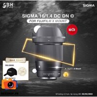 Ống kính Sigma 16mm f/1.4 DC DN for Fuji X Mount | Chính hãng