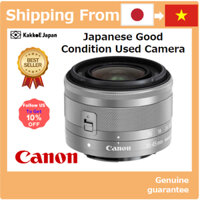 [Ống kính sử dụng tại Nhật Bản] Ống kính zoom tiêu chuẩn Canon EF-M15-45mm F3.5-6.3IS STM (Bạc) SLR không gương lật EF-M15-45ISSTMSL [Japan Used Lense] Canon Standard Zoom Lens EF-M15-45mm F3.5-6.3IS STM (Silver) Mirrorless SLR EF-M15-45ISSTMSL