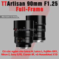 Ống kính TTArtisan 90mm F1.25 siêu chân dung cho Leica M, Leica L, Sony, Nikon Z, Canon RF, Fujifilm GFX, HASSELBLAD X1D