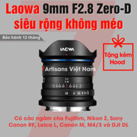 Ống Kính Venus Optics Laowa 9mm F2.8 Zero-D Siêu Rộng KHÔNG Méo Cho Fujifilm Sony E, M4/3, Canon EOS-M, Leica L, DJI DL