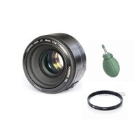 Ống kính YN 50mm F1.8 cho Nikon tặng kèm filter UV + Bóng thổi