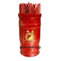 ỐNG LẮC XIN XĂM, XIN QUẺ CAO CẤP 64 THẺ CAO 17CM