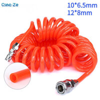 Ống lò xo có ống nén tóc Pu khớp Ống khí nén 10x6.5mm 12x8mm
