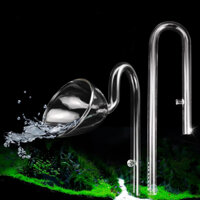 Ống lọc nước thủy tinh dùng cho thùng lọc hồ cá cảnh bao gồm 2 cái đầu ra và đầu vào nước lọc thùng