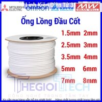 Ống lồng đầu cốt nhựa PVC trắng đường kính 1.5mm/2mm/2.5mm/3mm/3.5mm/4mm/5mm/6mm/7mm/8mm 1 cuộn 1kg