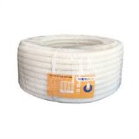 Ống luồn dây điện phi 32 gen phì trắng Nanoco mềm chống cháy (25m/cuồn)