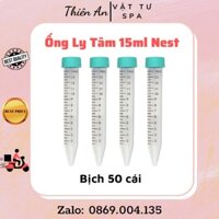 Ống Ly Tâm 15ml NEST Tiệt Trùng Từng Ống (Bịch 50c) - Ống Falcon 15ml NEST