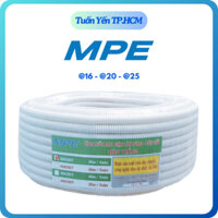 Ống Mềm Đàn Hồi, Ống Ruột Gà MPE Luồn Dây Điện Âm Tường màu Trắng 16 - 20 - 25 - 32