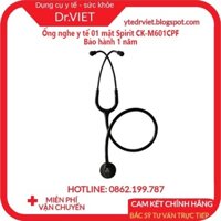 Ống nghe y tế 01 mặt Spirit CK-M601CPF - hệ thống mặt nghe đa tần số, được cấp bằng sáng chế Ring-O-Raiseed - Drviet