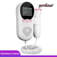 Ống nghe y tế Doppler LCD 3 MHz cho thai nhi Máy dò nhịp tim cho bé Máy nghe nhịp tim mang thai Máy nghe nhịp tim Khử tiếng ồn Nhà thông minh [sporthouses.vn]