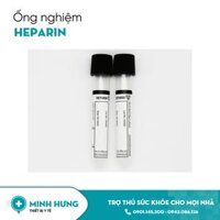 Ống nghiệm Heparin lithium HTM 2ml nắp đen, mous thấp