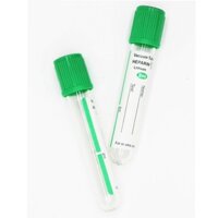 Ống nghiệm HEPARIN LITHIUM chân không nắp cao su xanh lá cây 2ml (Combo 100 ống) AN PHÚ.