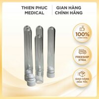 Ống nghiệm nhựa PS 5ml, có nắp, túi 250 cái (phi 12x75mm)
