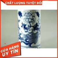 Ống nhang thờ cúng gốm sứ Long Loan Bát Tràng Phượng hoàng hái hoa - Nhiều cỡ