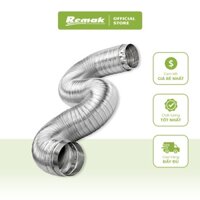 Ống nhôm cứng d125 Ống thông gió chịu nhiệt Đoạn 1m Ống nhôm nhún Remak