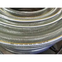 Ống nhựa mềm lõi thép PVC chuyên dẫn nước sạch, dẫn hóa chất D60,đơn giá 3M