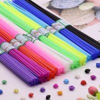 Ống Nhựa Ngôi Sao Gấp Ngôi Sao Dạ Quang Chúc Chai Ống Hút Ngôi Sao Năm Cánh Dạ Quang Xếp Chồng Ống Hoa Hồng