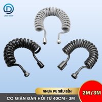 Ống nước lò xo co giãn cho vòi xịt vệ sinh, vòi xịt toilet nhà tắm nhựa PU, sử dụng được nóng lạnh