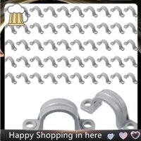 Ống PVC Có Ống Nhựa Đôi Lỗ Conduit Có Kẹp Ống Conduit Kẹp U PVC Kẹp 2 Lỗ (50 Miếng)
