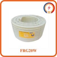 Ống ruột gà 20 Nanoco trắng FRG20W
