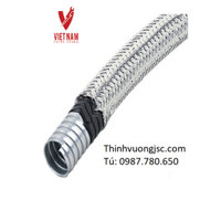 Ống ruột gà lõi thép bọc nhựa pvc bọc lưới inox 304 D32
