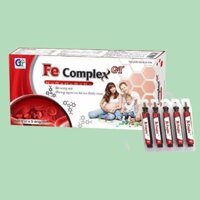 Ống sắt nước uống bổ máu cho bà bầu và trẻ em Fe Complex (Hộp 4 vỉ x 5 ống/10ml)